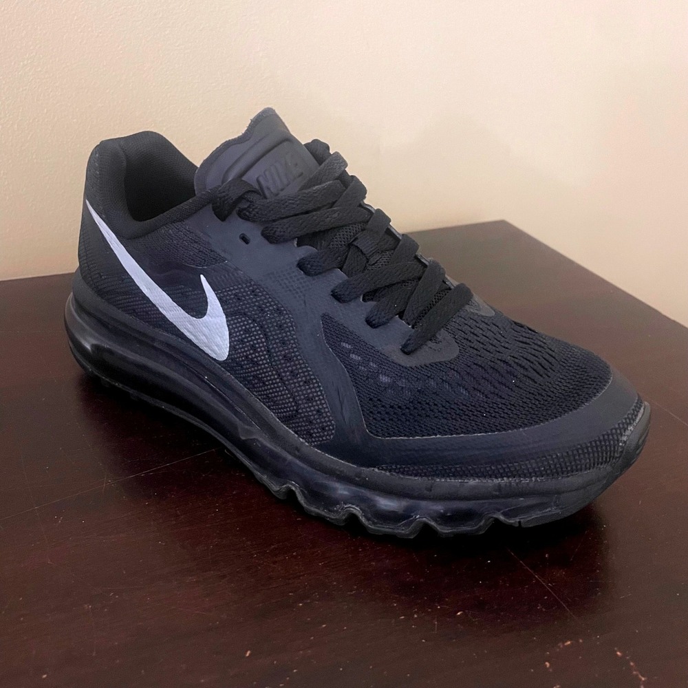 Nike Air Max 2014 Kids Shoes Black Reflective Silver 631334-001 Size 6Y - Picture 3 of 9